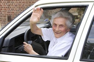 Person with Alzheimer's driving